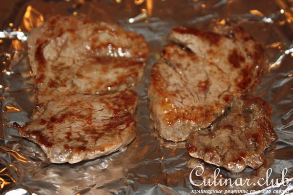Американский стейк на Московской кухне (с перечным соусом)/конкурс