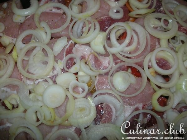 Мяско запеченное с баклажанами