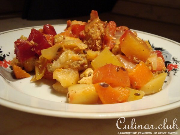 ОВОЩНОЕ РАГУ С МЯСОМ (ни капли масла!)
