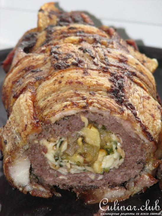 Мясной рулет в одёжке