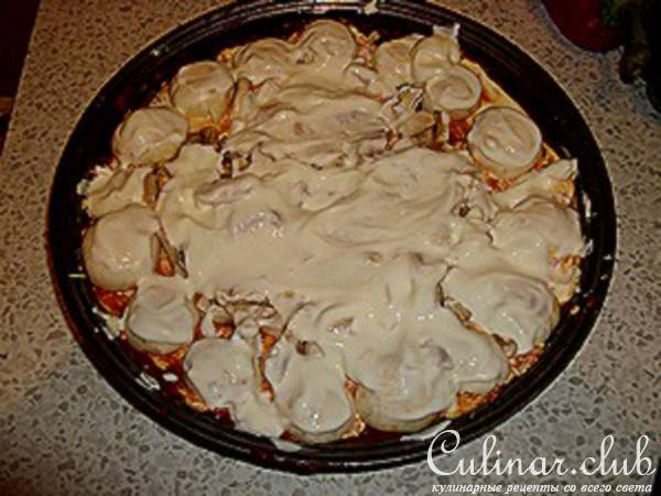 Пицца с говяжьим фаршем