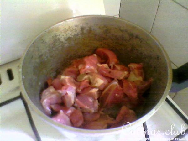 Свинина с овощами