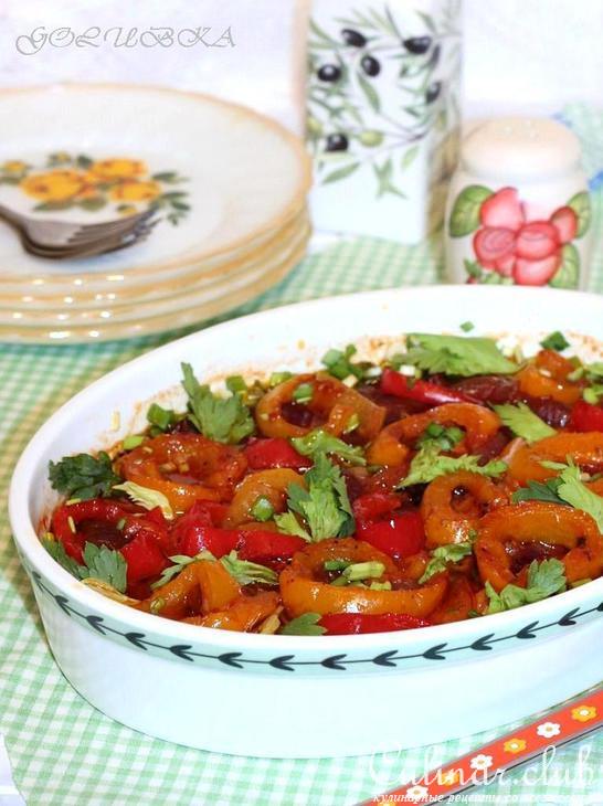 Мясо запеченное с перцем по-мексикански