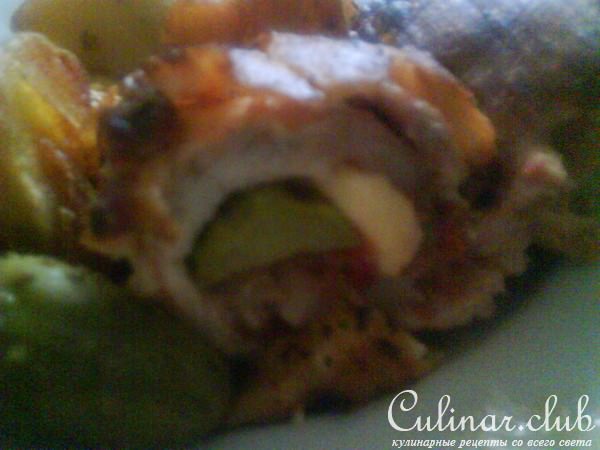 Крученики традиционные (с огурцом и сыром)