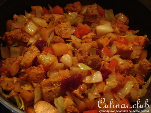 ОВОЩНОЕ РАГУ С МЯСОМ (ни капли масла!)