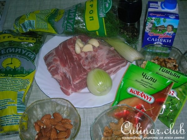 Свинина в ореховом полушубке ( почти буженина)