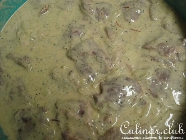 Шашлык в йогуртово-шафранновом маринаде !