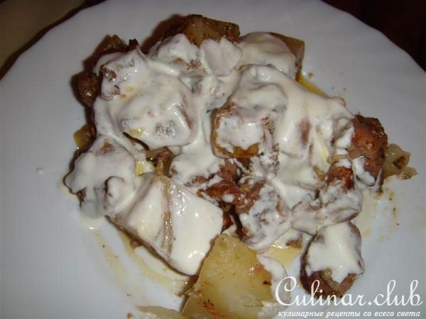 Жаркое из мяса с картофелем