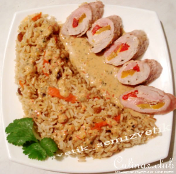 Свиные рулетики отварные