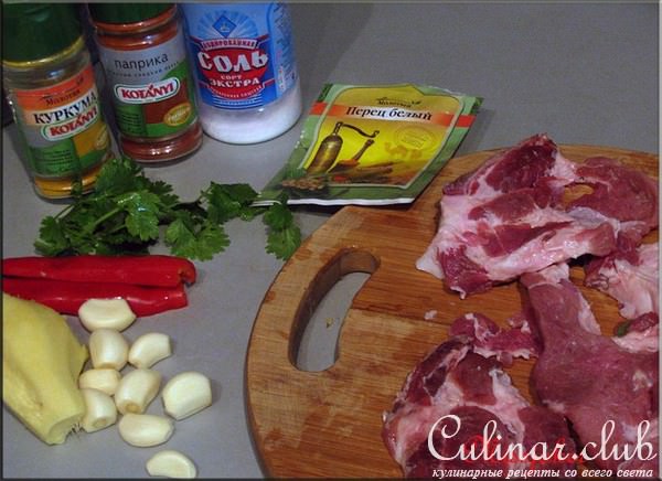 "Дахи Чоп" или жареное мясо с творогом