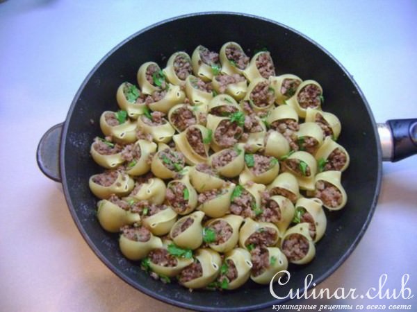 Фаршированные макароны 