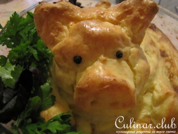 Картофельная запеканка с мясом (Наф-наф отдыхает)