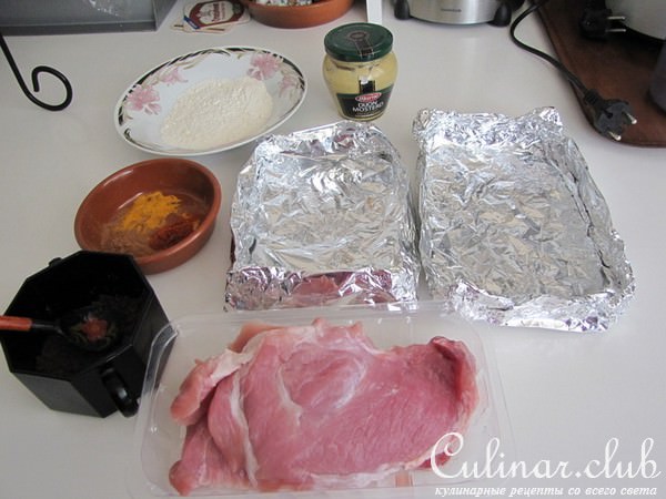 Свинина в сахаре с яблоками по-китайски