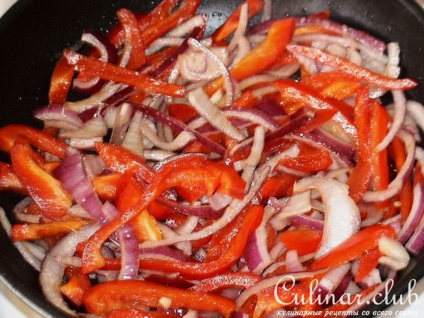 Свиная отбивная с кисло сладким перцем