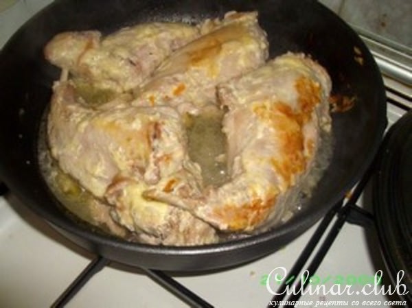 Окорочка кролика в лимонном соусе (мой вариант)
