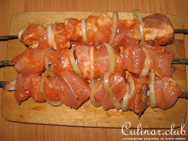 Свиной шашлык по мексикански