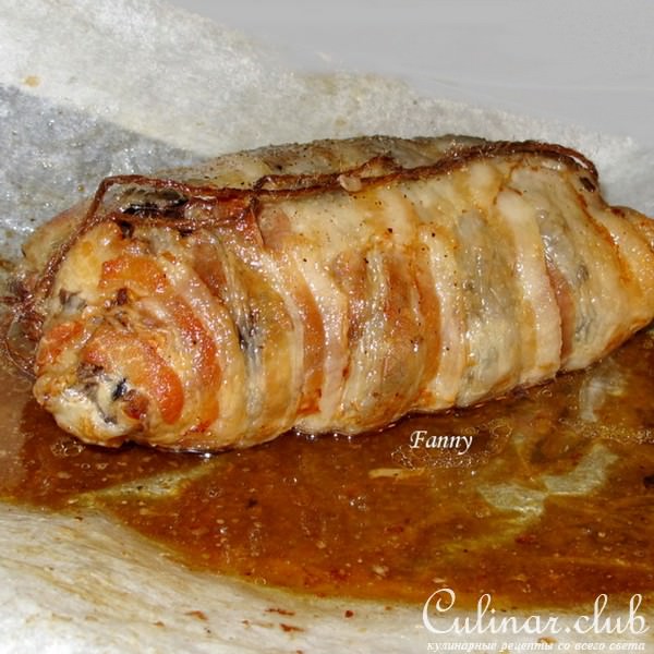 Запеченный свиной рулет. Arista in porchetta