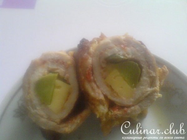 Крученики традиционные (с огурцом и сыром)