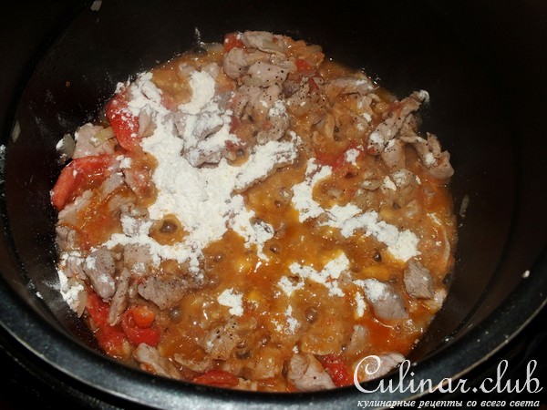 Мясо в соусе из мультискороварки