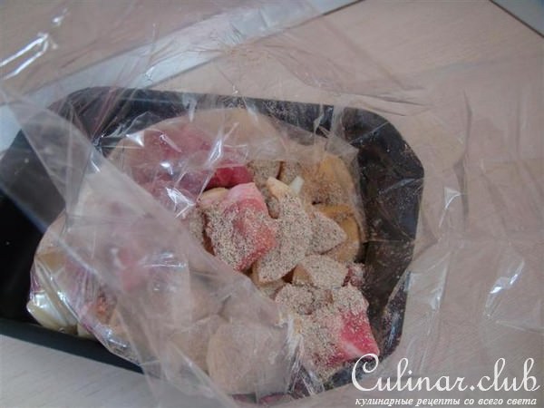 Жаркое из мяса с картофелем