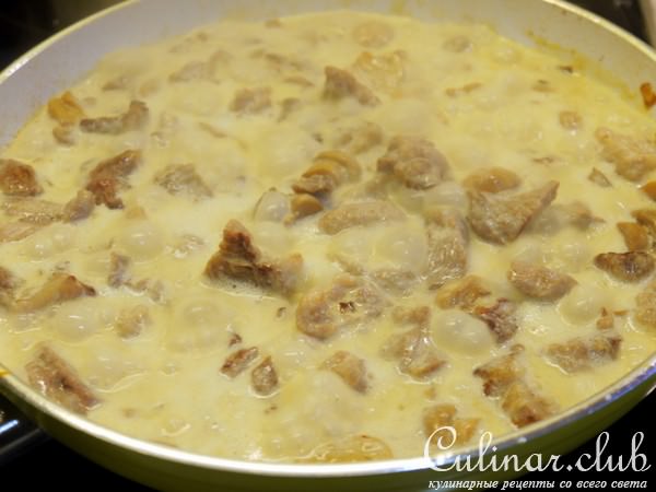 Сливочная мясная поджарка под хрустящей картофельной корочкой