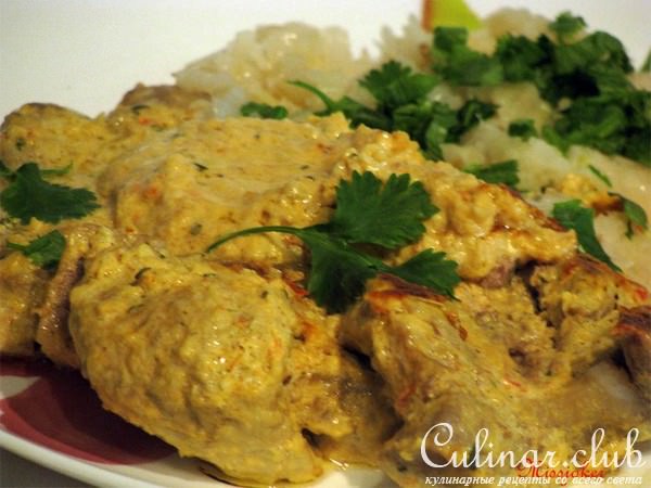 "Дахи Чоп" или жареное мясо с творогом