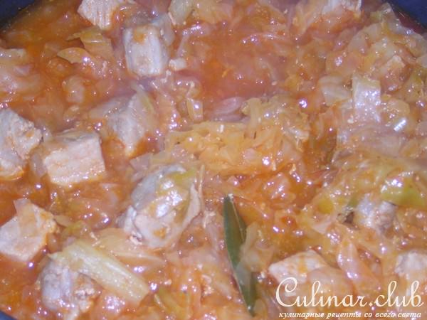 ТУШЁНАЯ ГОВЯДИНА С КАПУСТОЙ
