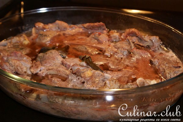 Баранья корейка запечённая с овощами