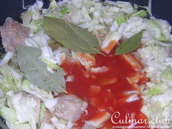 ТУШЁНАЯ ГОВЯДИНА С КАПУСТОЙ
