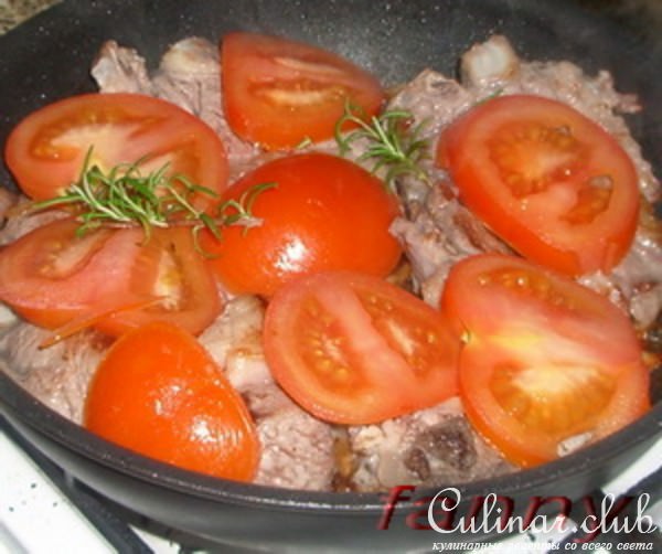 Баранья корейка тушеная