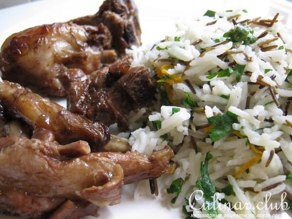 Рёбрышки с ароматным рисом "микс".