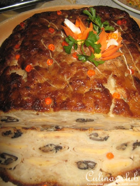Мясной рулет"Сытый удав"