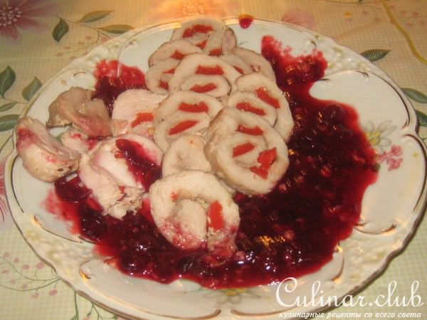 Рулеты по-хлудовски в багровых тонах. 