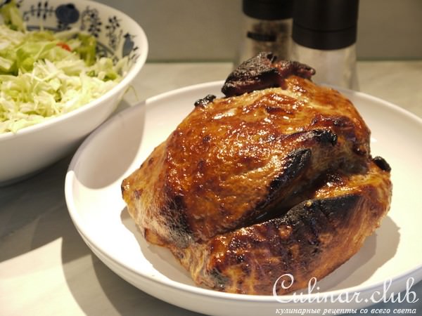 Запеченное мясо в медово-пивном маринаде