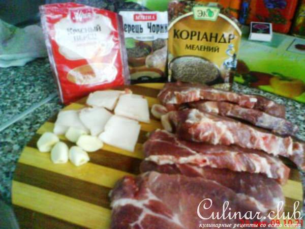 Свиные рулетики с салом.(Вариант №......)