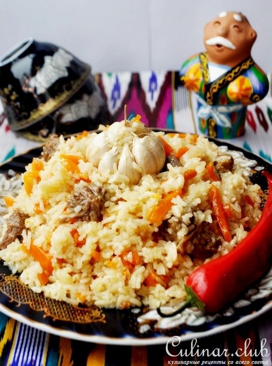 Шавля-рисовая каша с мясом.Узбекская кухня.