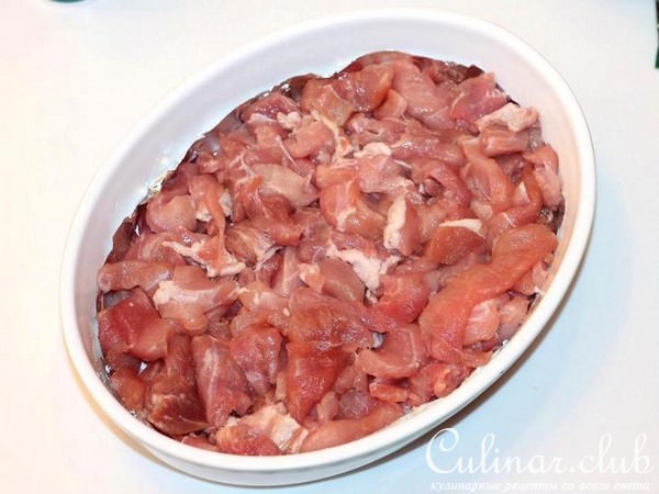 Мясо запеченное с перцем по-мексикански