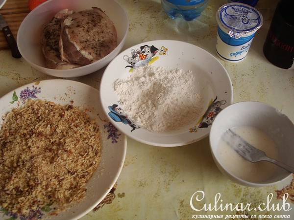 Свиные отбивные в ореховой панировке. Тают во рту!