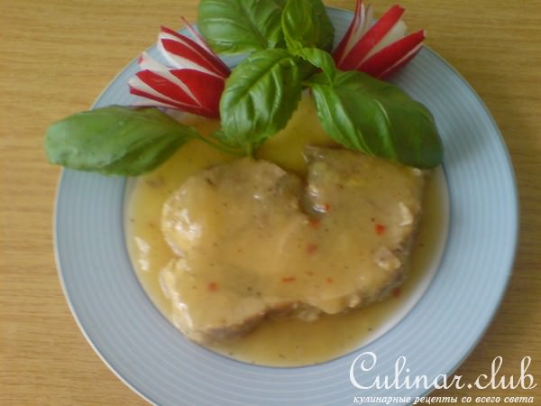 Свинина в апельсиновом соке