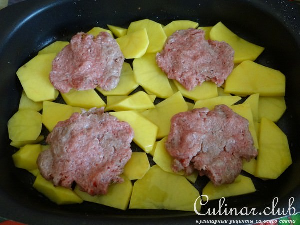 Овощная запеканка с фаршем