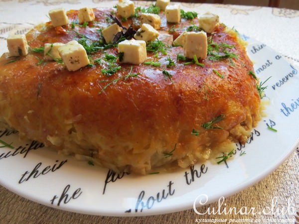 Мясная запеканка с картофелем