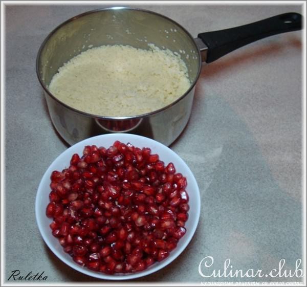 Баранина с мятным маслом и гранатовым кускусом, обещанная год назад моему другу bratyury.