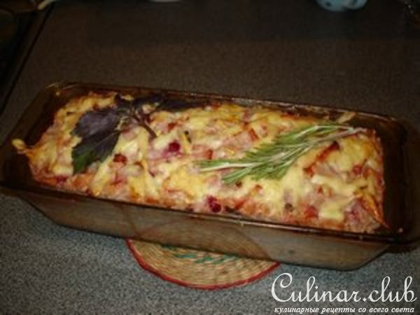 Мясная запеканка с овощами и ягодами (вариант)