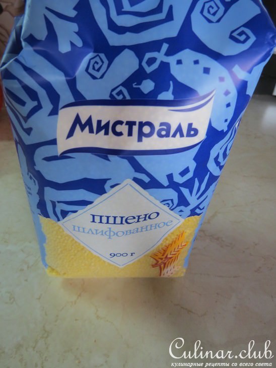 Пшенная кашка в тефтельках из баранины 