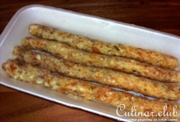 Куриный хлебец с овощами, с "сырно-куражной" начинкой 