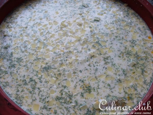 КАНЕЛОНИ с рубленной индейкой и овощами,в соусе