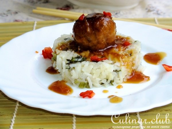 Мясные шарики « Терияки»