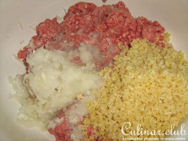 Мясные шарики с булгуром.