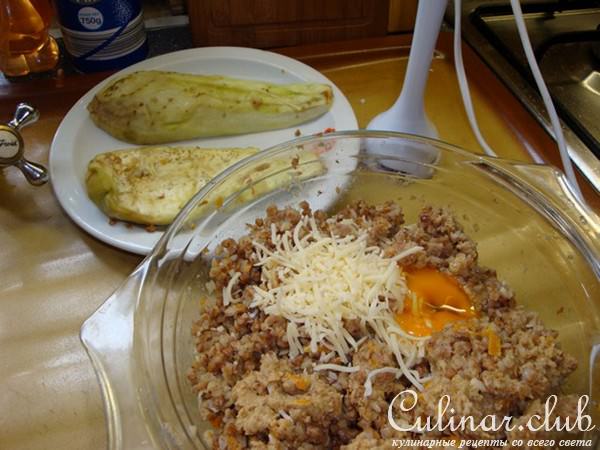 Гречнево - баклажановые оладики с соусом и с начинкой