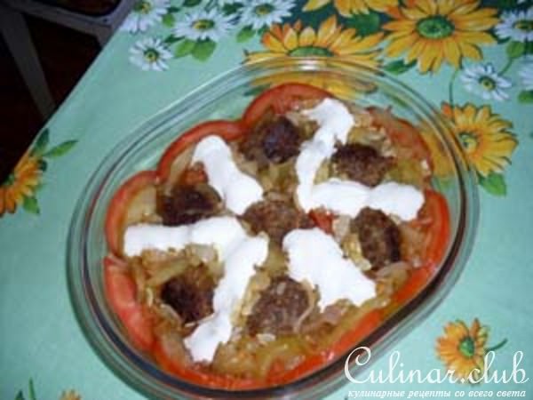 Рагу с тефтельками